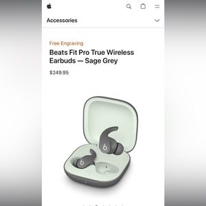 BRAND NEWS Beats Fit Pro True Wireless Earbuds - Sage Green